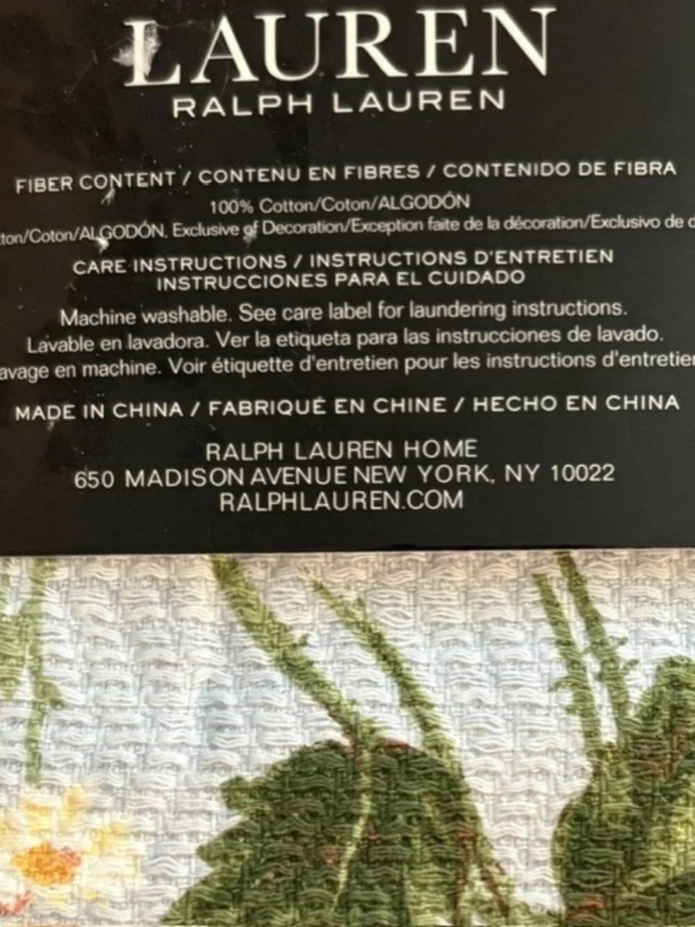 Lauren Ralph Lauren Kitchen Towels Dishcloths 3pc Floral Yellow White Stripe NWT
